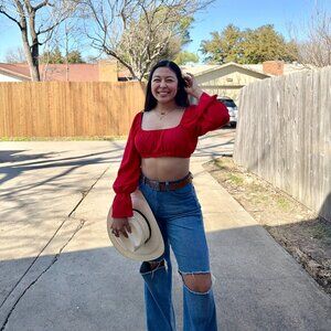 Long Sleeve Crop Top